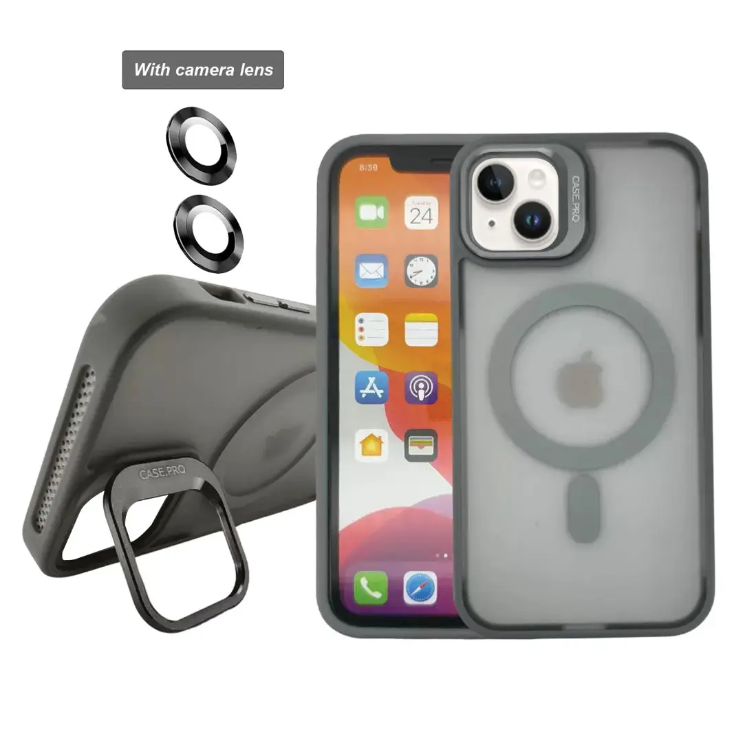 iPhone 15/iPhone 14/iPhone 13 MagSafe Smoke Camera Stand Gray